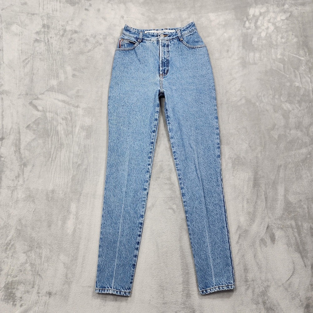 Vintage Bongo Jeans‎ Womens 5 Juniors Blue High Rise Mom Tapered 90s USA Denim